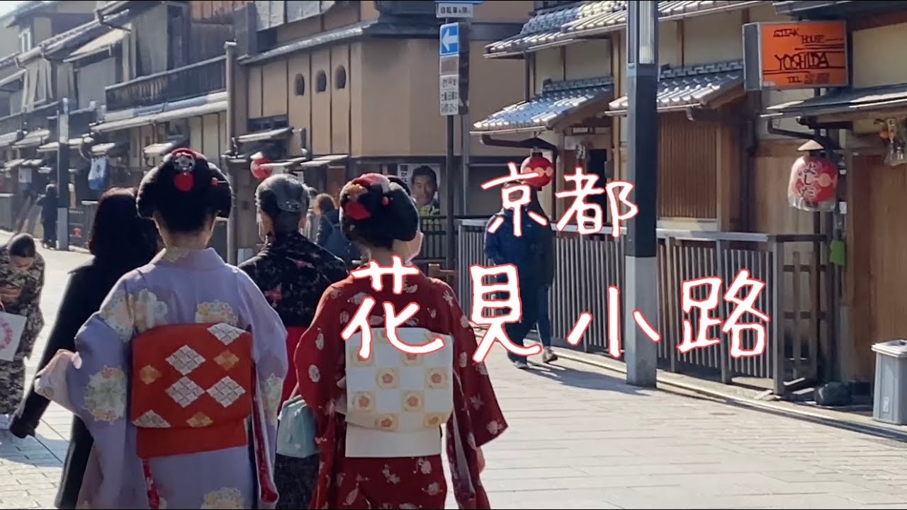 京都祇園 花見小路で見かけた舞妓さん Maiko in Gion - YouTube