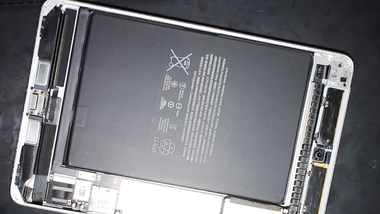 iPad mini 4 A1550 バッテリー電池交換修理やり方 - YouTube