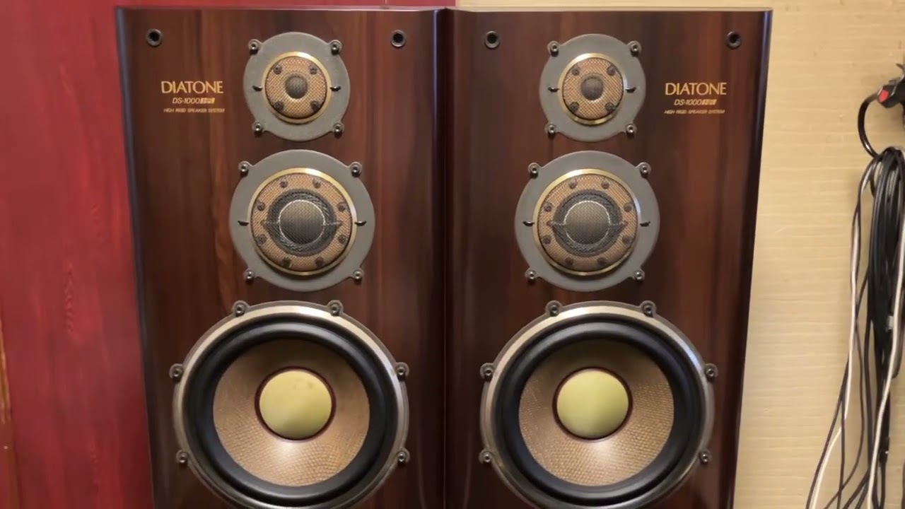 オーディオ試聴動画 Diatone P-610B 初期型8Ω Sansui格子柄小型箱