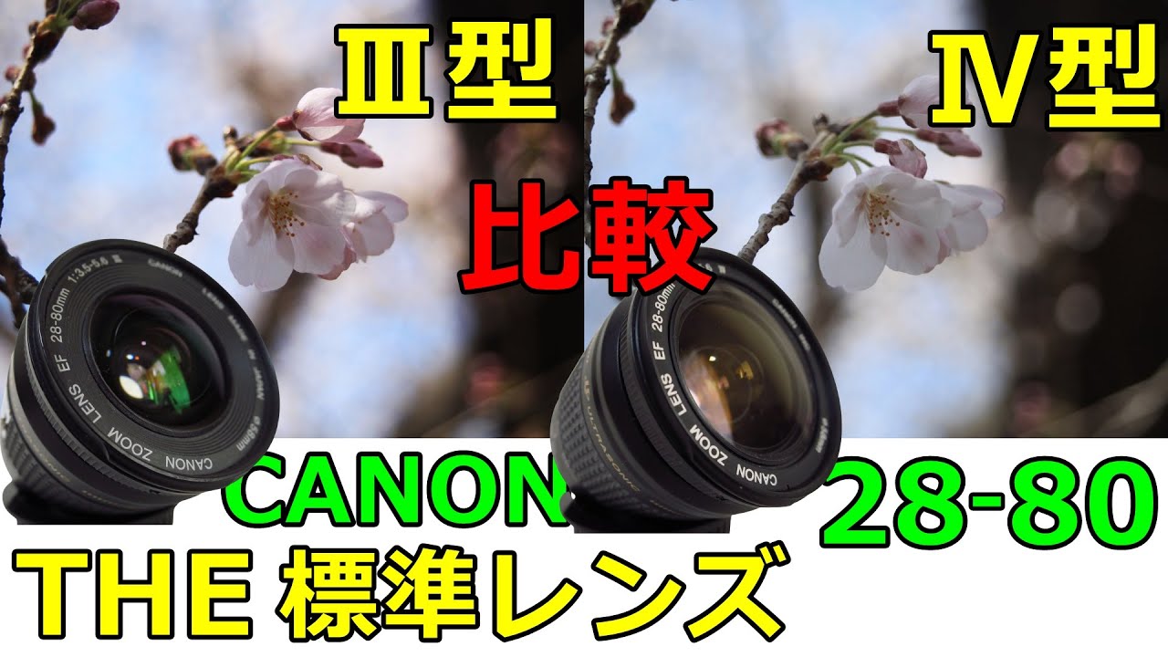 ジャンク】CANON EF28-80mm 3型と4型で撮影比較 違いがある？キヤノン