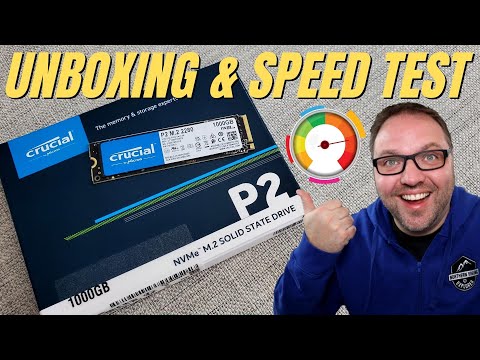 Crucial P2 1TB NVMe M.2 SSD Unboxing & Speed Test - YouTube