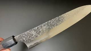 黒﨑優 Yu Kurosaki 雫 牛刀包丁210mm SG2粉末ハイス鋼 紫檀八角柄