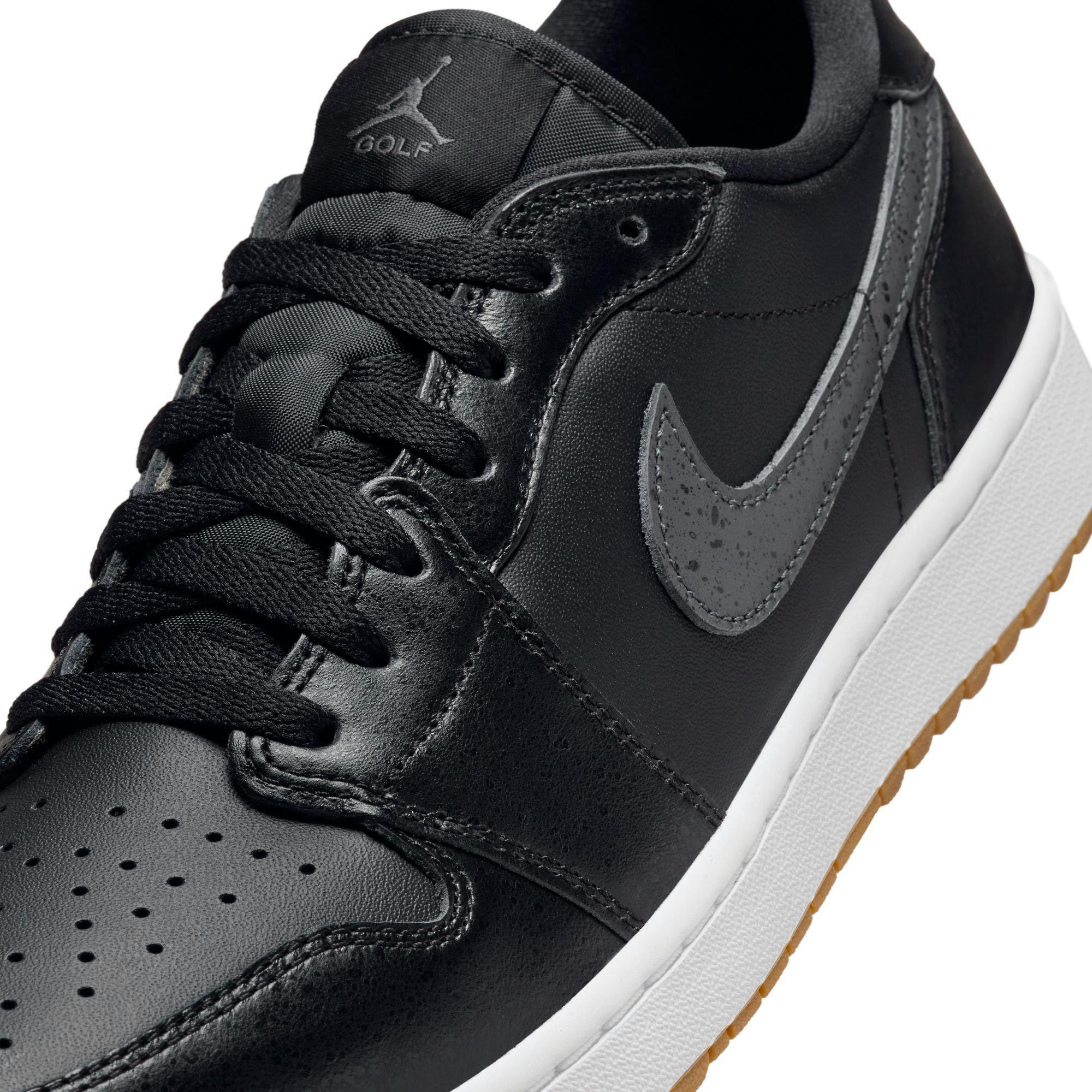 Air Jordan 1 Low G Spikeless Golf Shoe - Black/Grey | NIKE | Golf