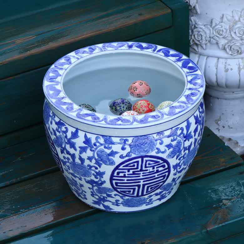 水鉢 大型 寿 大 10号 火鉢 鉢カバー プランターカバー – 輸入家具の