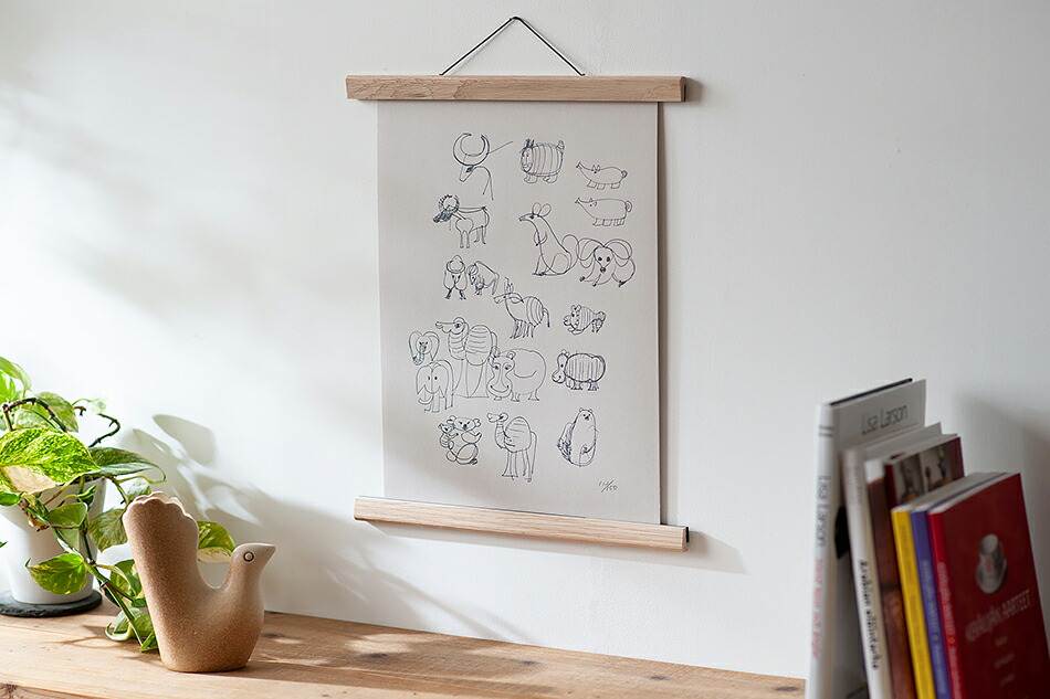 ポスターハンガー（クレモアミル／Creamore Mill） フリーデザイン