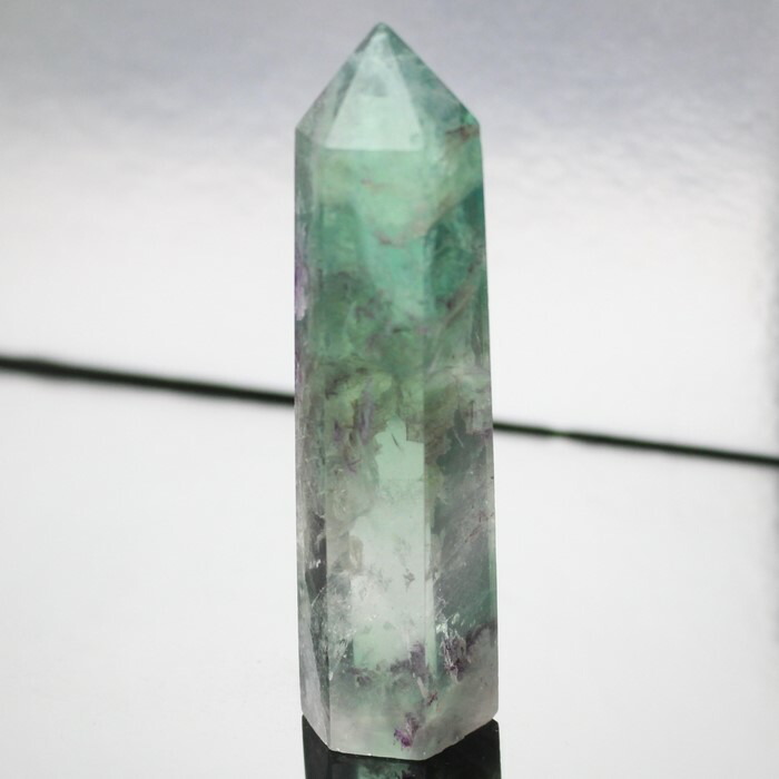 楽天市場】【厳選品質 一点物】フローライト ポイント グリーンフロー