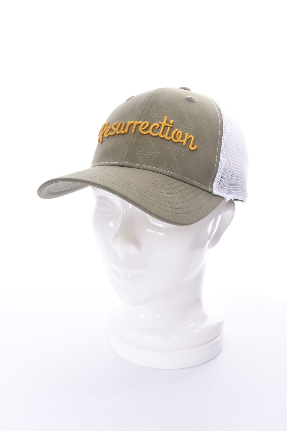 Resurrection - GM EMBOSS MESH CAP / ブランドロゴ刺繍 エンボス