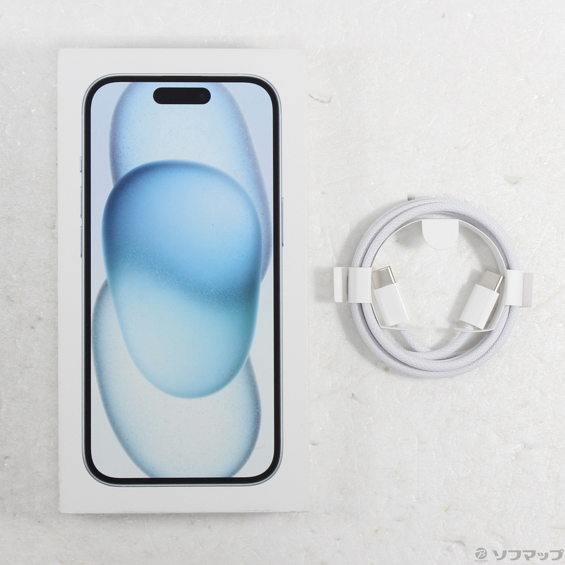 中古】iPhone15 256GB ブルー MTMR3J／A SIMフリー [2133058866095