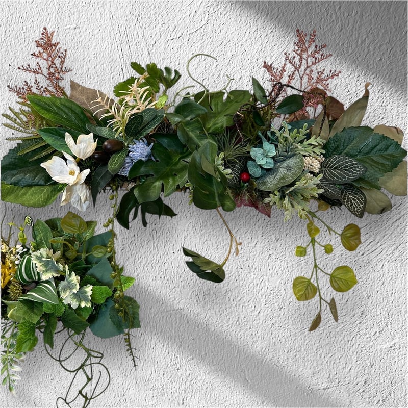 光触媒 人工観葉植物 ウォールグリーン フェイクグリーン 壁掛け30477