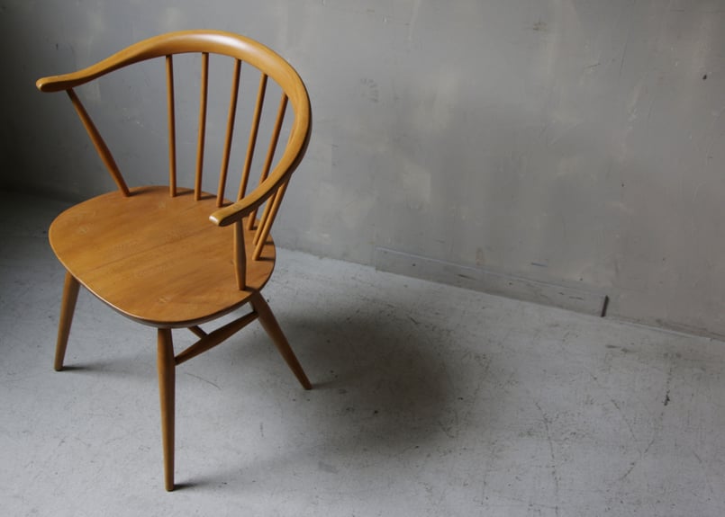 ✶ ERCOL アーコール スモーカーズ(カウホーン)チェア S-339 | mumokute