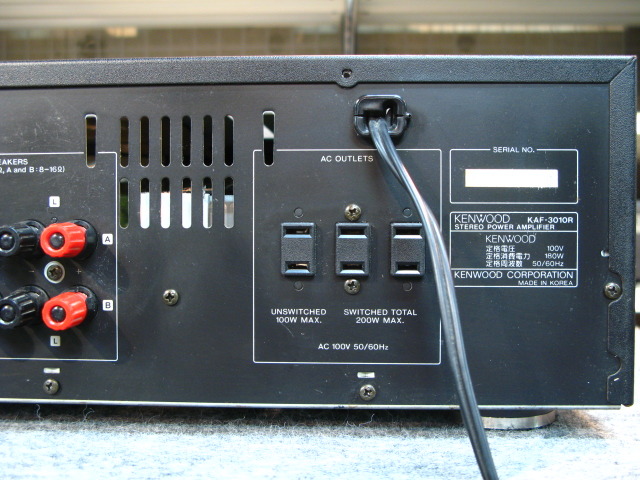 KAF-3010R KENWOOD - 中古オーディオ 高価買取・販売 ハイファイ堂