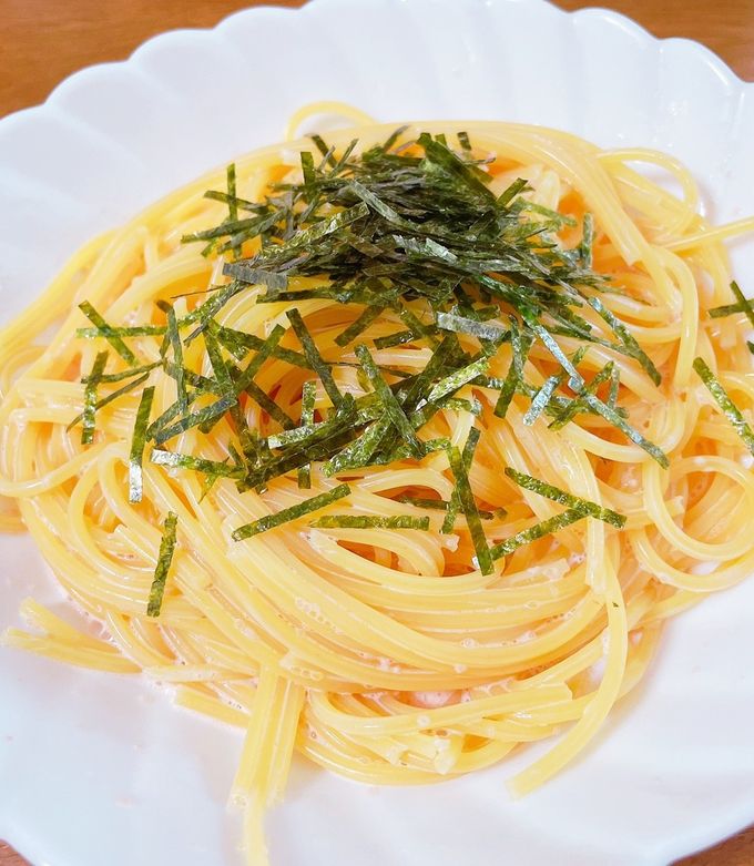 市販で簡単！サイゼリヤ風たらこパスタ by ゆうちくんちゃん