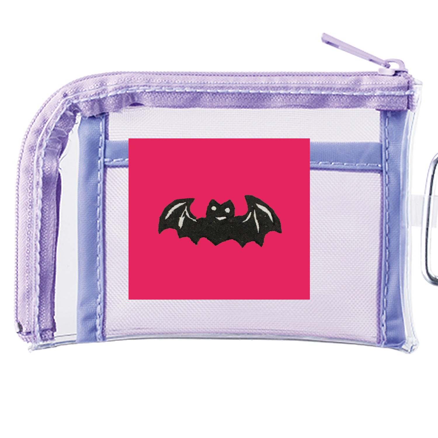 コウモリのカゲッタ☆ピンクメッシュポケットクリアミニポーチの商品