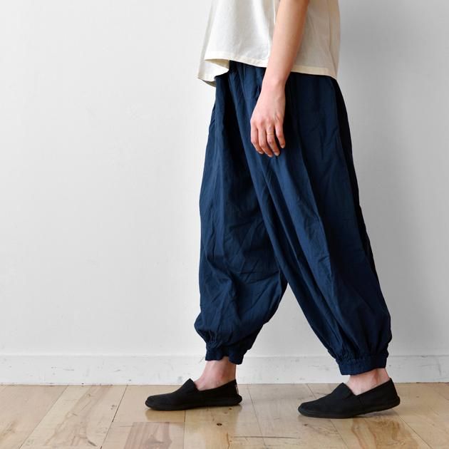 ヂェン先生の日常着｜バルーンパンツ ネイビー - ファッション