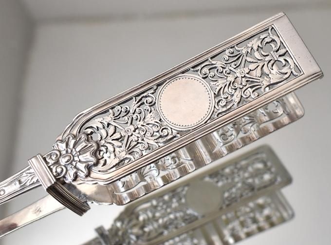 フレンチアンティークシルバー【銀950】透かし細工が美しいサーバー