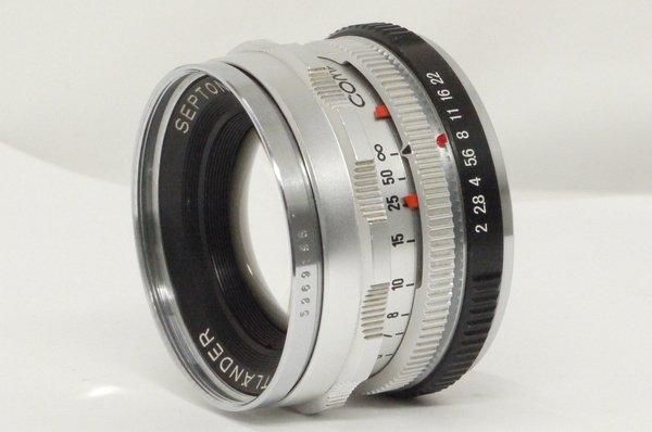 フォクトレンダー セプトン 50mm F2 デッケルマウント (M42マウント