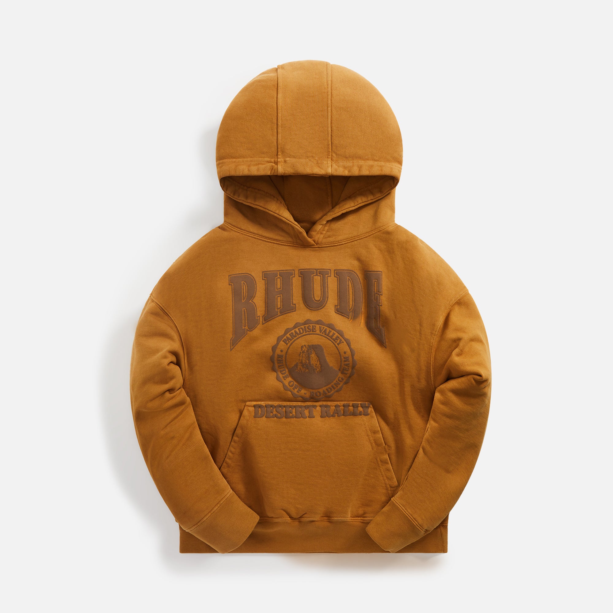 Rhude Cropped Desert Valley Hoodie - Camel – Kith
