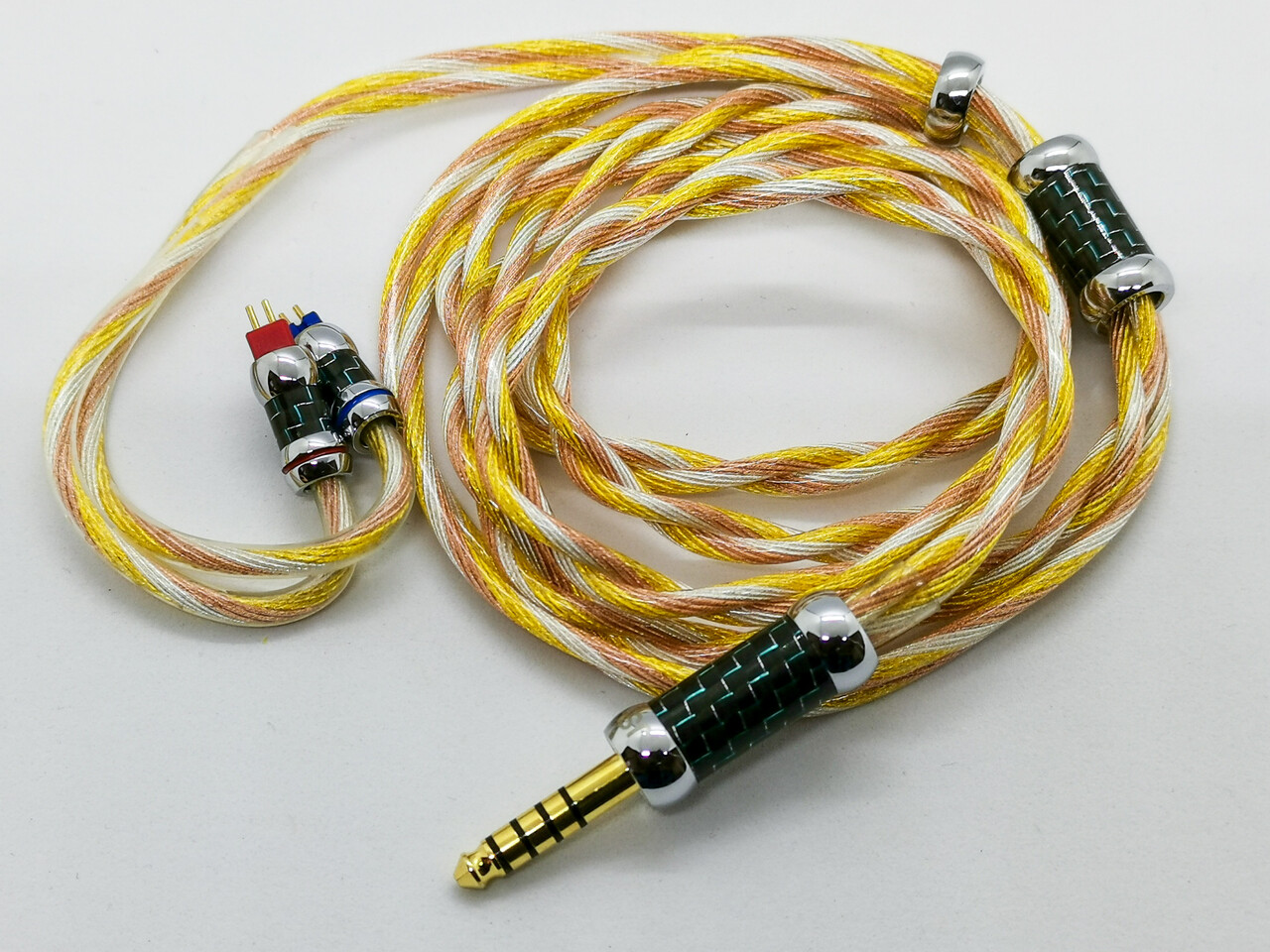 JSHiFi Sasori」 金メッキ&銀メッキ&無酸素銅ミックスLitz線ケーブル