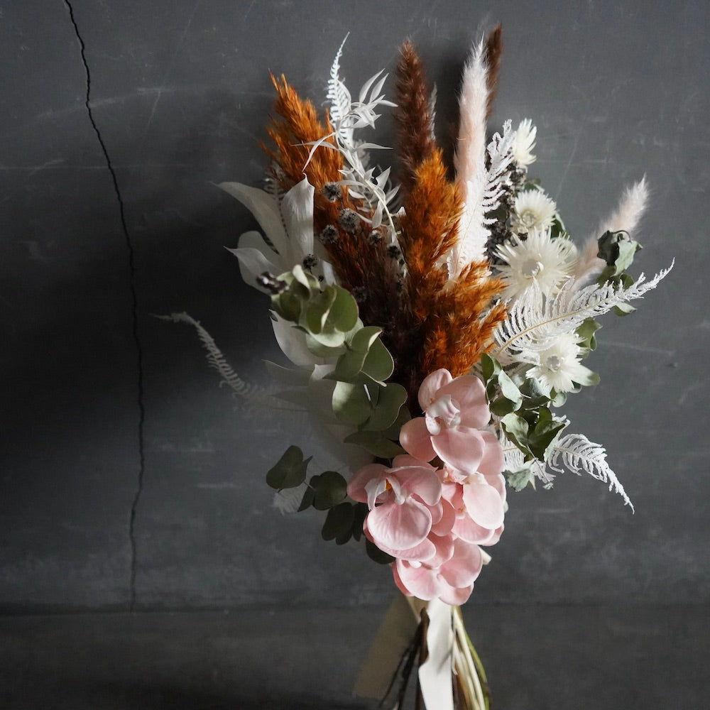 ドライフラワー・アーティシャルフラワーMixブーケ 胡蝶蘭