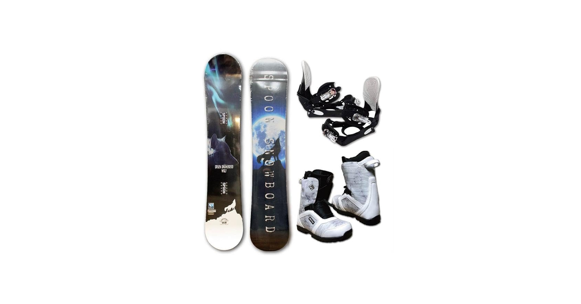 Amazon | スノーボード スノボー 板 SPOON WOLF ウルフ オオカミ