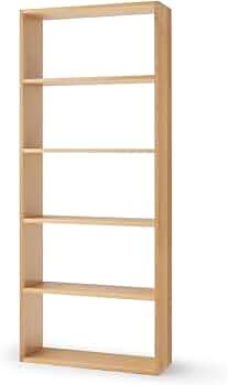 Amazon｜無印良品 スタッキングシェルフ・ワイド・5段・オーク材 幅