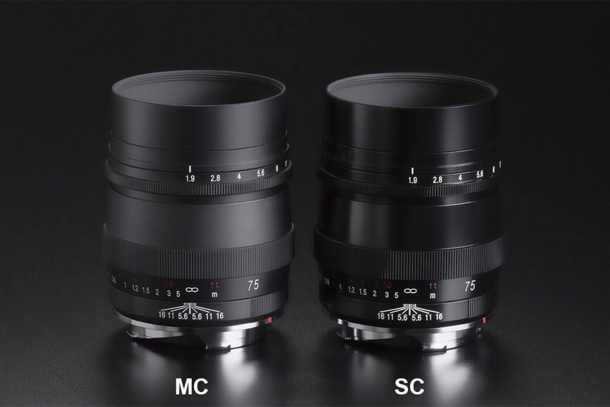 Amazon.co.jp: Voigtlander 75mm f1.9 Ultron ブラック マルチコート