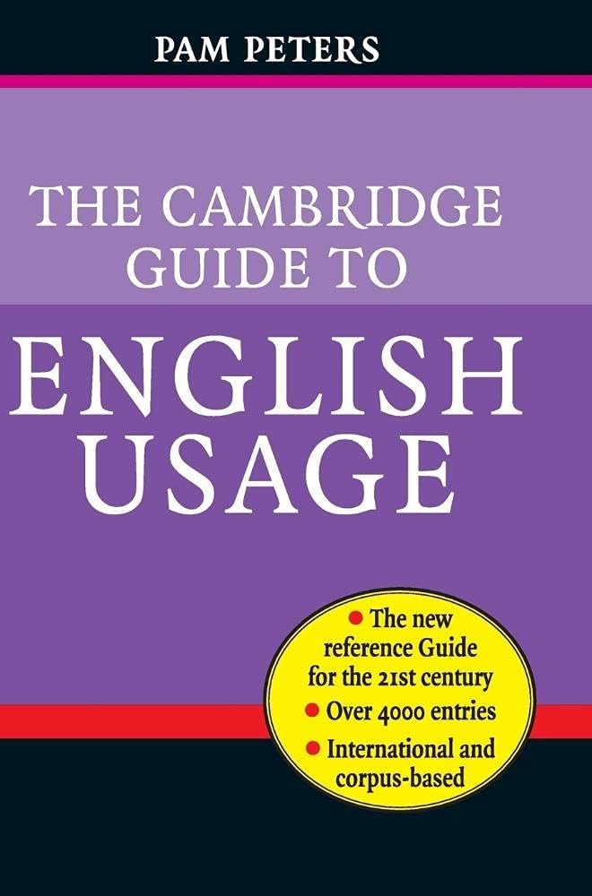 Amazon.com: The Cambridge Guide to English Usage: 9780521847100