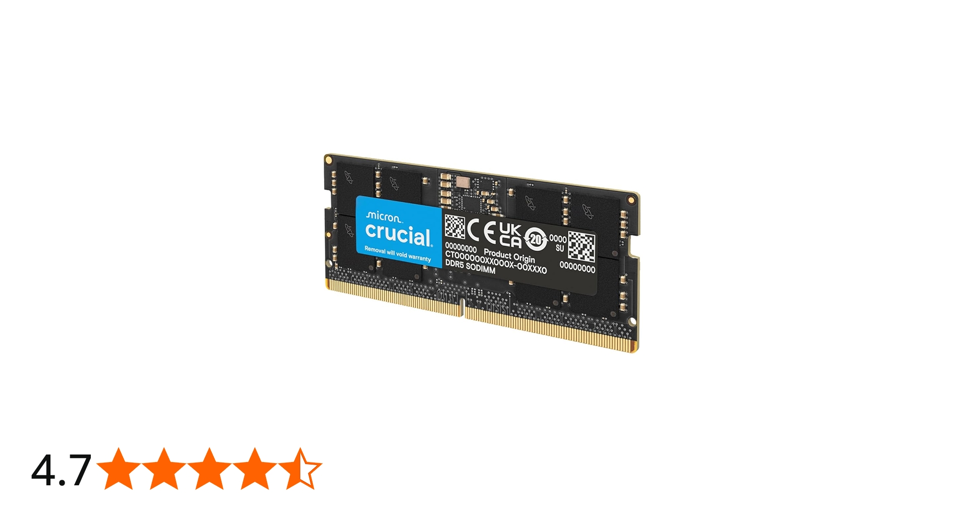 Crucial 16GB DDR5 RAM Laptop Memory Kit (2x8GB), 5600MHz (or