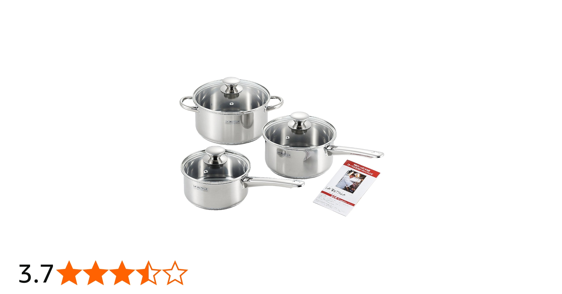 Amazon｜落合 務 IH200V対応 ステンレス鍋3点セット(片手鍋16cm・18cm