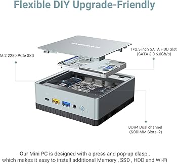 Amazon.co.jp: MINISFORUM DeskMini UM350 ミニpc DDR4 16GB 256GB SSD