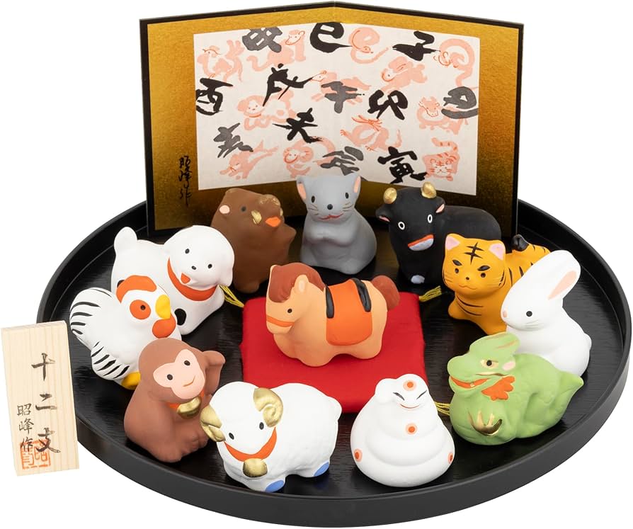 Amazon.co.jp: 瀬戸陶芸社 2026年 干支 置物 置き物 コンパクト 午 馬