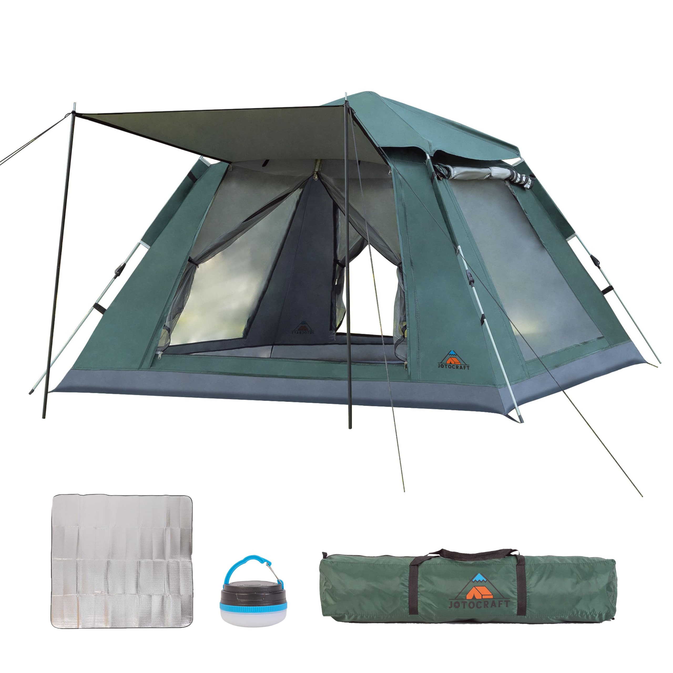 Amazon.co.jp: JOTOCRAFT ワンタッチテント キャンプテント 3～4人用