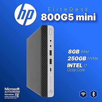 Amazon.com: HP EliteDesk 800 G5 Mini PC | Intel Core i7 | 8GB RAM