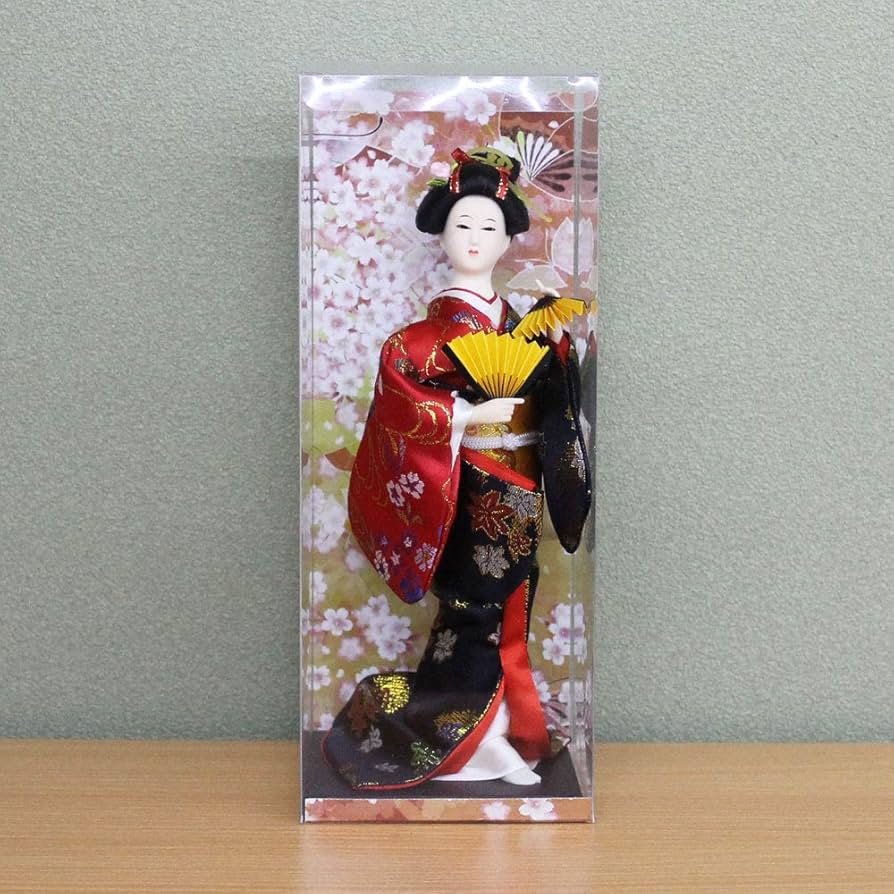 Amazon.co.jp: 日本人形 【 舞踊 舞妓 黒片袖 】SP-1676E-542 24センチ