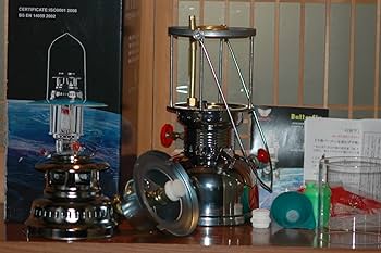 Amazon.co.jp: バタフライ 加圧式石油ランタン 500CP 灯油 №830/メッキ