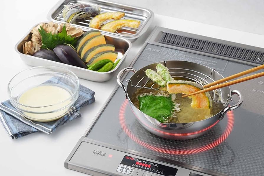 Amazon.com: Yoshikawa SJ3391 Deep Frying Pot, Tempura Pot, 7.9