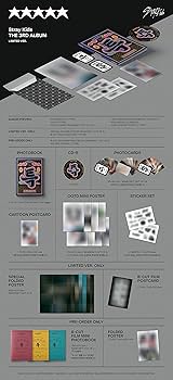 Stray Kids 5-STAR, The 3rd Album, CD + Photo Book + Mini Poster on