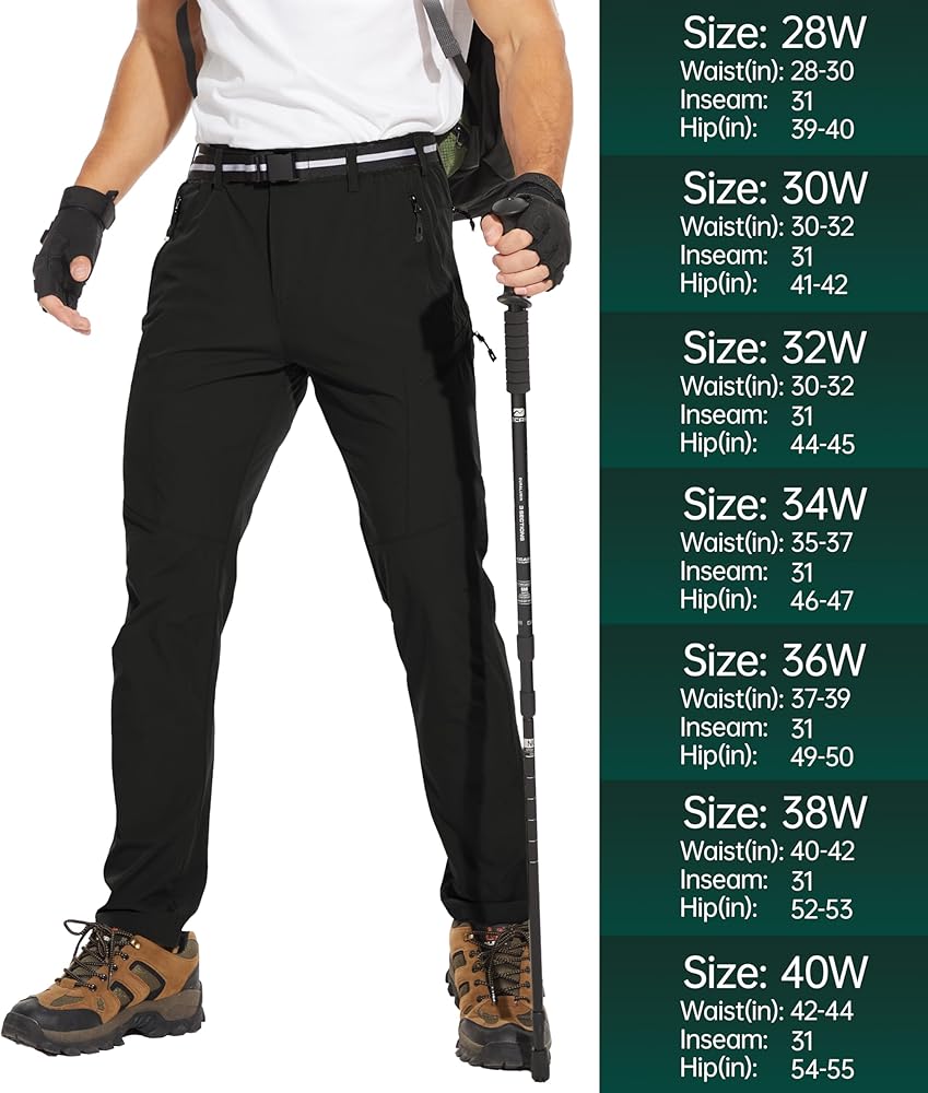 Amazon.com: NATUVENIX Hiking Pants Men Lightweight Mens Travel