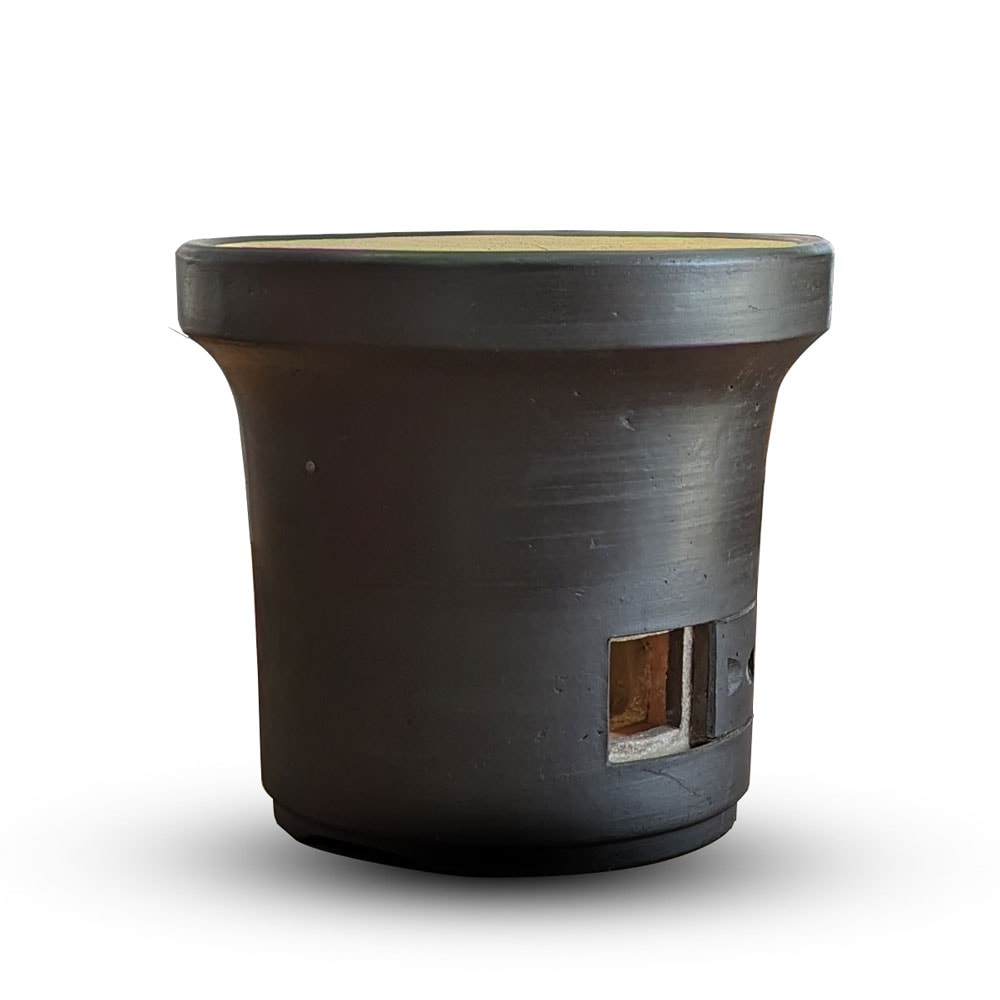 三州丸栄 三河木炭黒七輪 9号 27cm