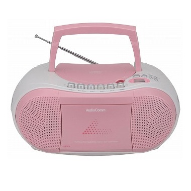 RCD-640N-S（07-6428）CDラジオカセットレコーダー シルバー【蛍光灯