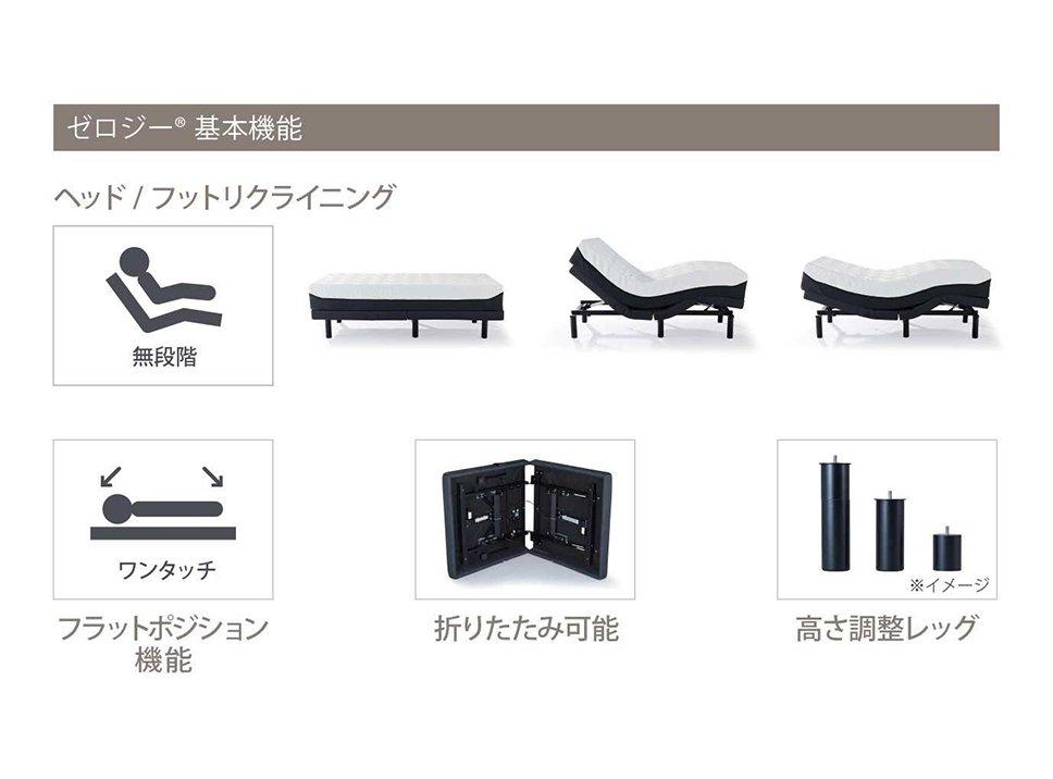 ゼロジー® スーペリア | 電動リクライニングベッド | テンピュール【公式】