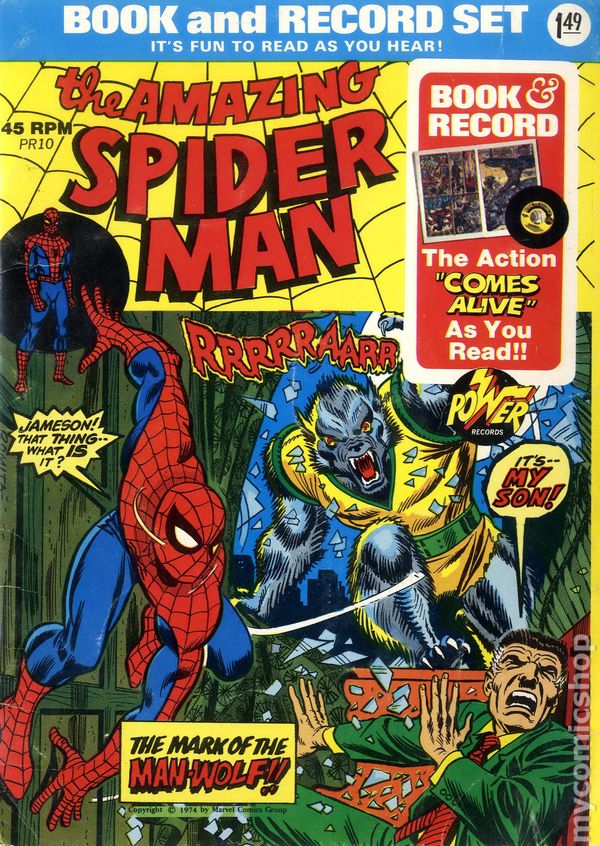 Amazing Spider-Man Book and Record Set (1974 Power Records) comic