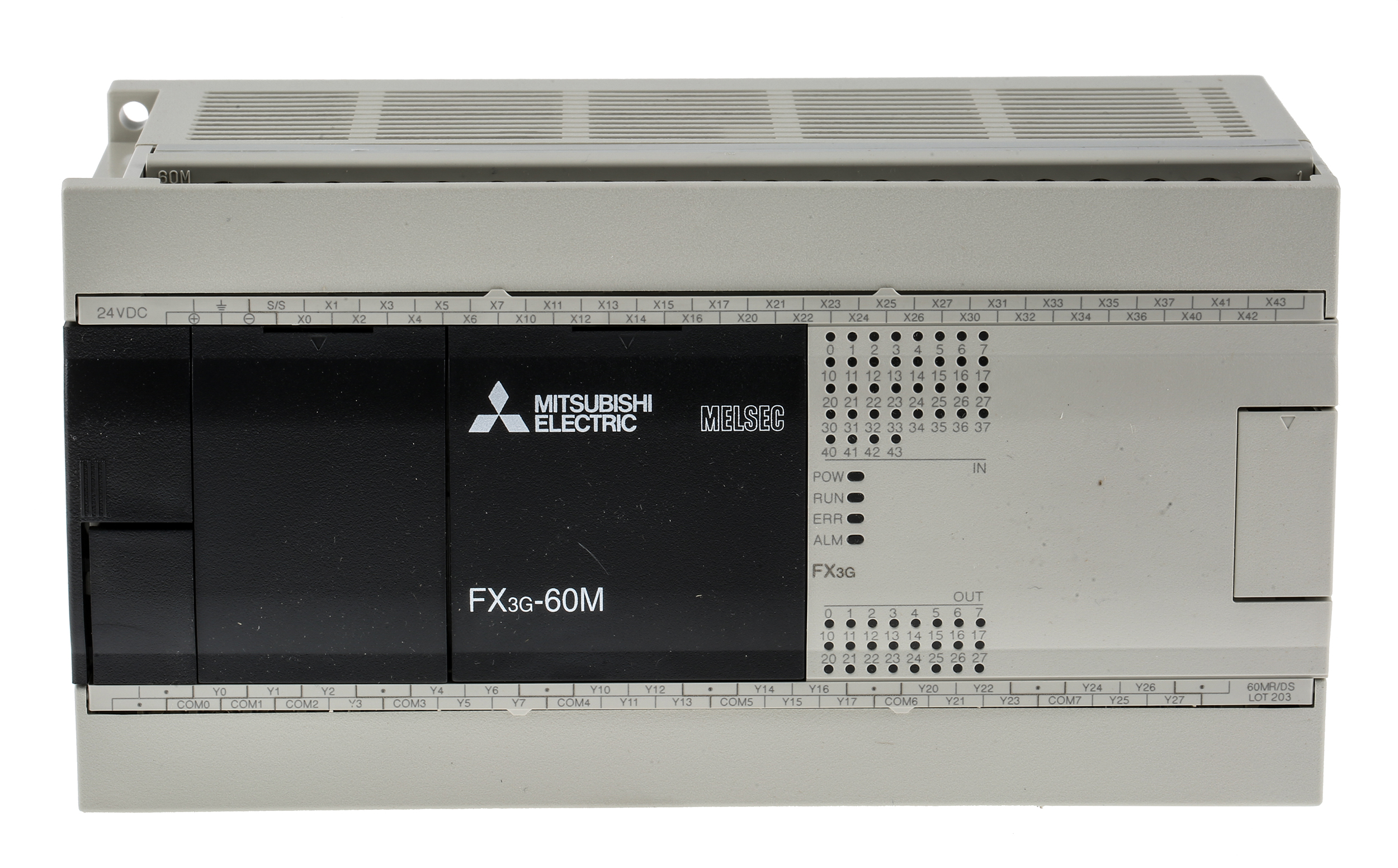 FX3G-60MR/DS | 三菱電機 FX3G ロジックモジュール 12 → 24V DC 36