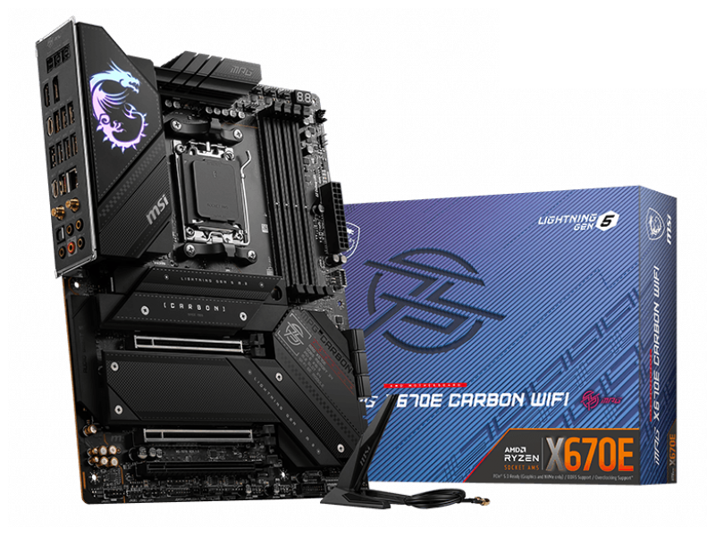 MSI MPG X670E CARBON WIFI AMD 600シリーズ Socket AM5対応 AMD X670E