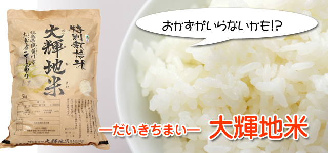 送料弊社負担】7年 大輝地米 （福島県 特別栽培米認証） 白米5キロ|5kg