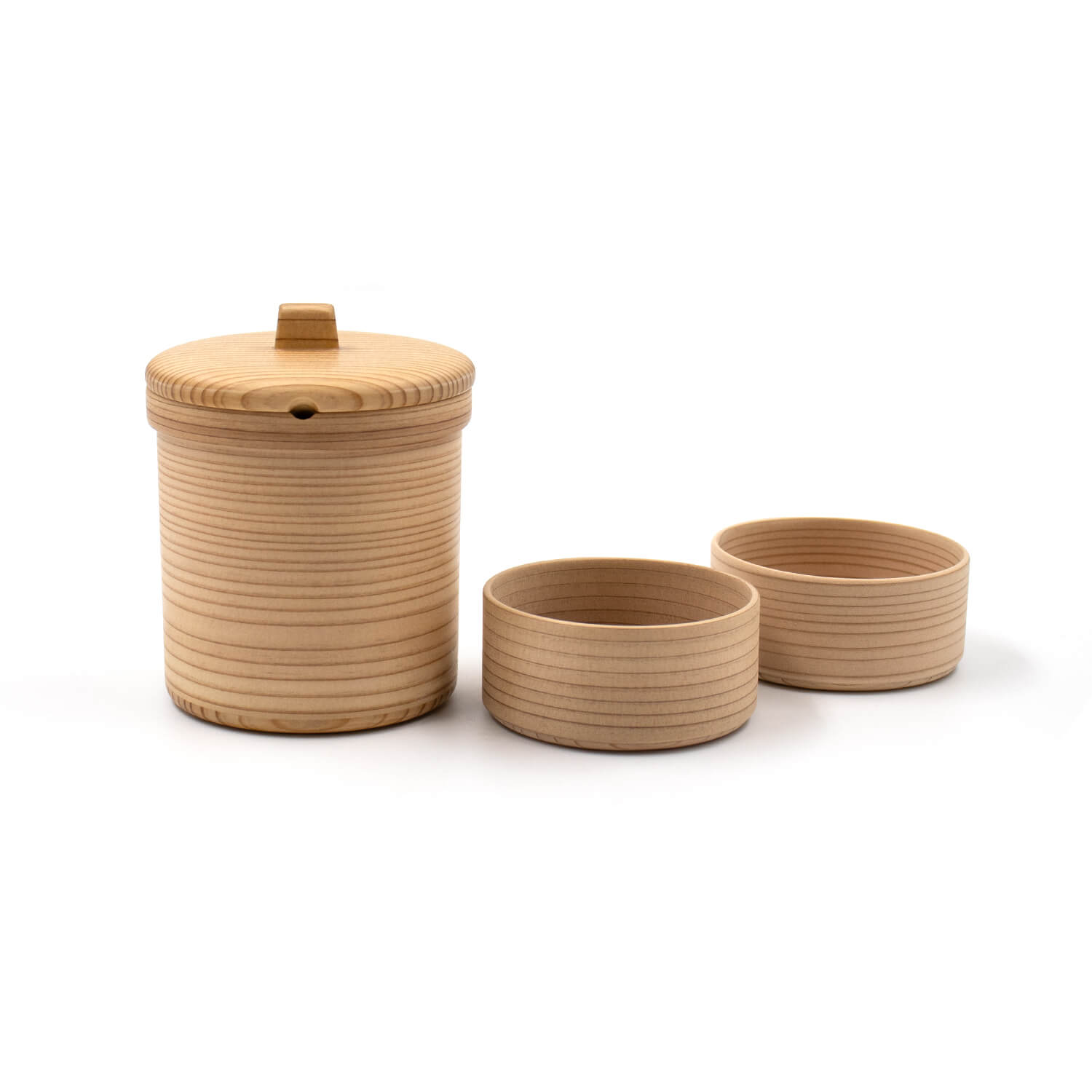 酒器セット 曲げわっぱの酒器 ぐい呑み2個 盃呑 木製 大館｜木の雑貨と