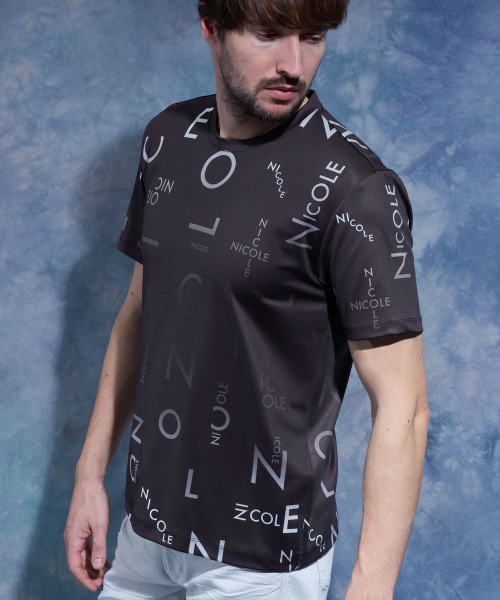 WEB限定】総柄ロゴプリント半袖Tシャツ｜Tシャツ｜ニコル公式通販