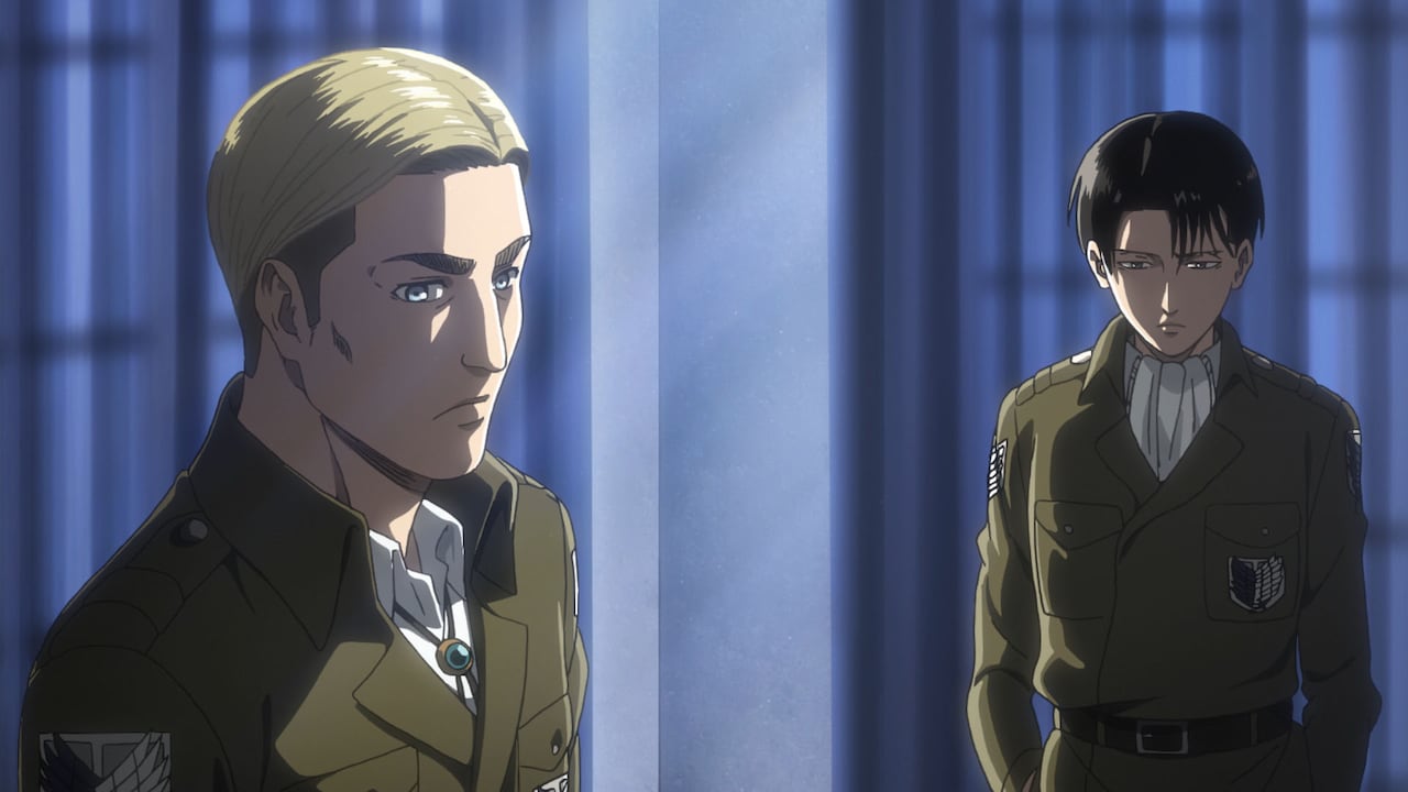 エルヴィンとリヴァイ。(c)諫山創・講談社/「進撃の巨人」製作委員会