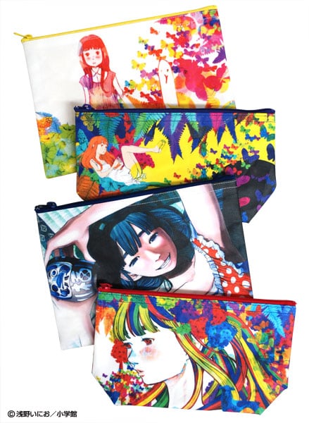 おやすみプンプン」のポーチ（全4種）。 (c)浅野いにお／小学館 [画像