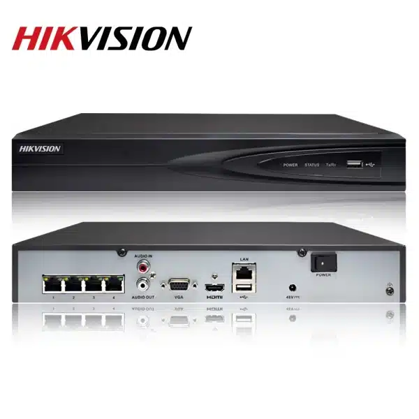 HIKVISION NVR 4 PoE 4K 4-ch 1U DS-7604NI-K1/4P (C) • Officeserv Group